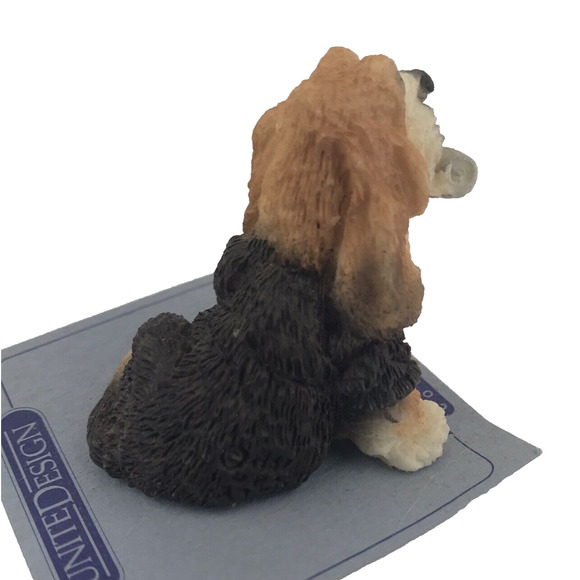 Vtg Itty Bitty World Critters "Basset w/ Newspaper" 1986 Hound Dog Figurine Mini - Picture 6 of 9